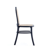 Paragon Dining Chair 2.0 in Black and Cane (set of 2) by Manhattan Comfort at Eve Furniture