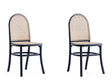 Paragon Dining Chair 2.0 in Black and Cane (set of 2) by Manhattan Comfort at Eve Furniture
