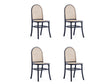 Paragon Dining Chair 2.0 in Black and Cane (set of 4) by Manhattan Comfort at Eve Furniture
