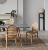 Paragon Dining Chair 2.0 in Nature and Cane (set of 4) by Manhattan Comfort at Eve Furniture