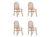 Paragon Dining Chair 2.0 in Nature and Cane (set of 4) by Manhattan Comfort at Eve Furniture