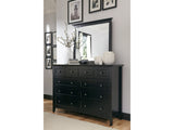 Paragon Eight Drawer Dresser in Black by Modus Furniture at Eve Furniture