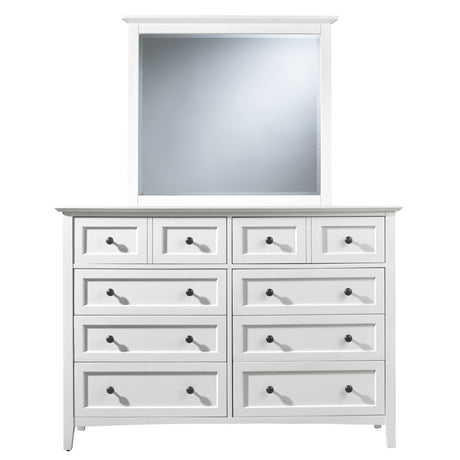 Paragon Eight Drawer Dresser in White by Modus Furniture at Eve Furniture