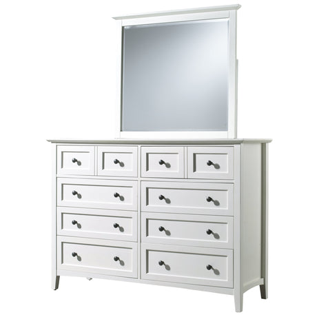 Paragon Eight Drawer Dresser in White by Modus Furniture at Eve Furniture