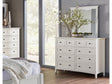 Paragon Eight Drawer Dresser in White by Modus Furniture at Eve Furniture