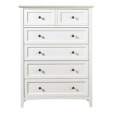 Paragon Five Drawer Chest in White by Modus Furniture at Eve Furniture