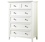 Paragon Five Drawer Chest in White by Modus Furniture at Eve Furniture