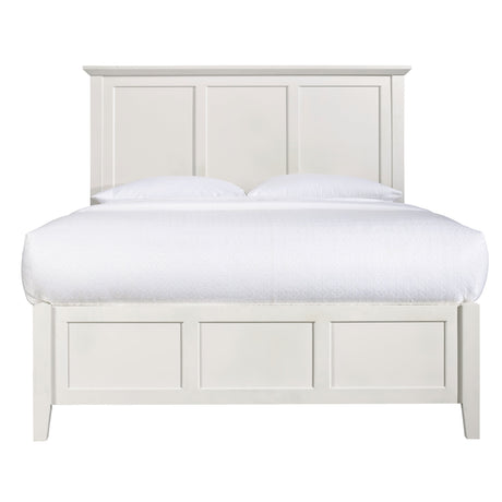 Paragon Four Drawer Wood Full Storage Bed in White by Modus Furniture at Eve Furniture
