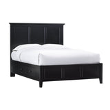 Paragon Four Drawer Wood Queen Storage Bed in Black by Modus Furniture at Eve Furniture