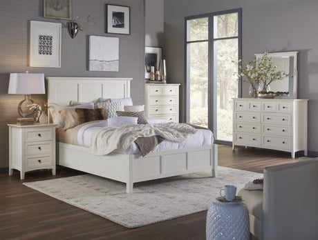 Paragon White King Panel Bed by Modus Furniture at Eve Furniture