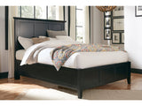 Paragon Wood Eastern King Panel Bed in Black by Modus Furniture at Eve Furniture