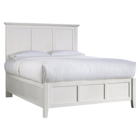 Paragon Wood Full Panel Bed in White by Modus Furniture at Eve Furniture