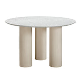 Parcino Terrazzo Concrete Indoor / Outdoor 47" Round Dining Table by TOV Furniture at Eve Furniture