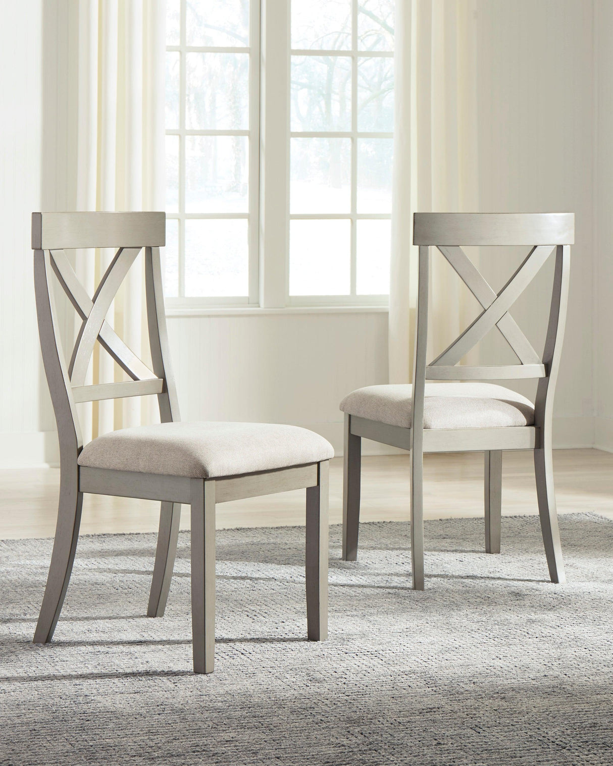 Parellen Beige/Gray Rectangular Dining Set by Ashley at Eve Furniture