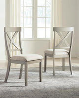 Parellen Beige/Gray Rectangular Dining Set by Ashley at Eve Furniture