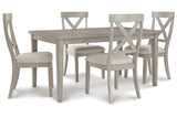 Parellen Gray Dining Table by Ashley at Eve Furniture