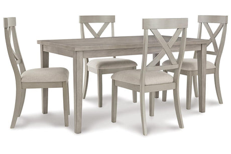 Parellen Gray Dining Table by Ashley at Eve Furniture