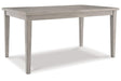 Parellen Gray Dining Table by Ashley at Eve Furniture