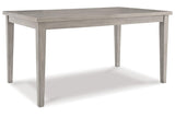 Parellen Gray Dining Table by Ashley at Eve Furniture