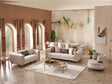 Paris 3-pieces (Sofa & Loveseat & Chair) Livingroom Set in Cream