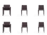 Paris 6-Piece Dining Chairs in Grey by Manhattan Comfort at Eve Furniture
