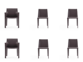 Paris 6-Piece Dining Chairs in Grey by Manhattan Comfort at Eve Furniture