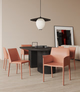 Paris 8-Piece Dining Chairs in Clay by Manhattan Comfort at Eve Furniture