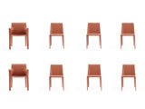 Paris 8-Piece Dining Chairs in Clay by Manhattan Comfort at Eve Furniture