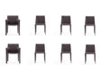 Paris 8-Piece Dining Chairs in Grey by Manhattan Comfort at Eve Furniture