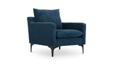 Paris Armchair Blue by Moe's Home at Eve Furniture