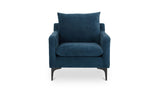 Paris Armchair Blue by Moe's Home at Eve Furniture