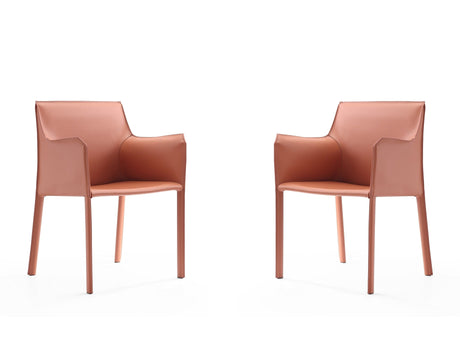 Paris Armchair in Clay (set of 2) by Manhattan Comfort at Eve Furniture