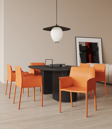 Paris Armchair in Coral by Manhattan Comfort at Eve Furniture