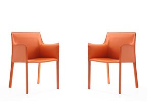 Paris Armchair in Coral (set of 2) by Manhattan Comfort at Eve Furniture