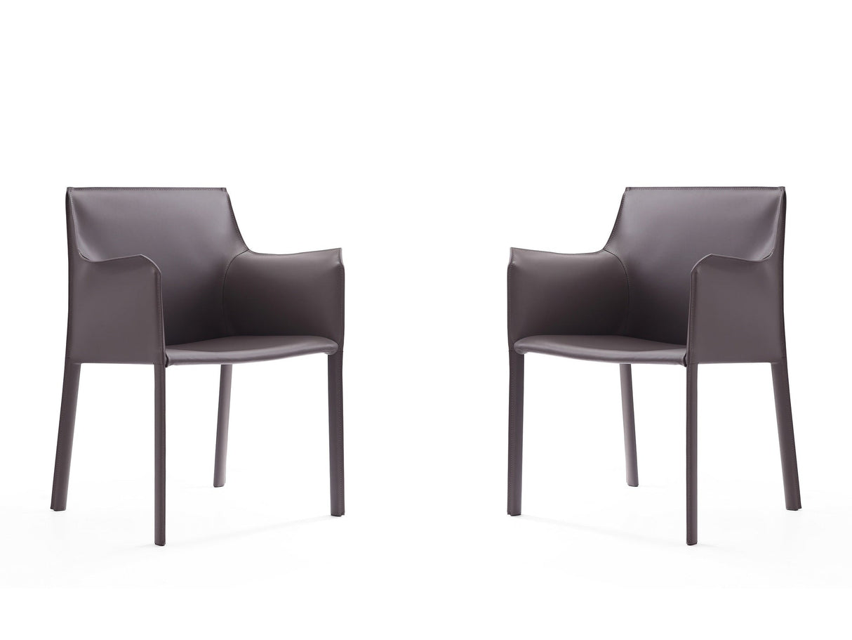 Paris Armchair in Grey (set of 2) by Manhattan Comfort at Eve Furniture
