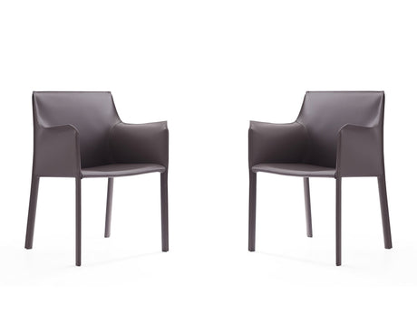 Paris Armchair in Grey (set of 2) by Manhattan Comfort at Eve Furniture