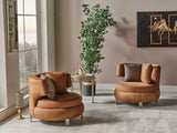 Paris Brown Chair by Furnia at Eve Furniture
