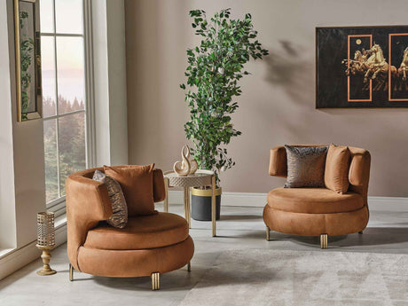 Paris Brown Chair by Furnia at Eve Furniture