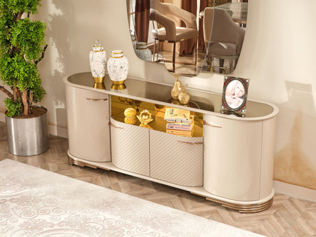 Paris Console With Mirror by Furnia at Eve Furniture