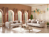 Paris Cream Stationary 4 Seat Sofa by Furnia at Eve Furniture