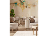 Paris Cream Stationary Loveseat by Furnia at Eve Furniture