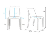 Paris Dining Chair in Clay (set of 2) by Manhattan Comfort at Eve Furniture