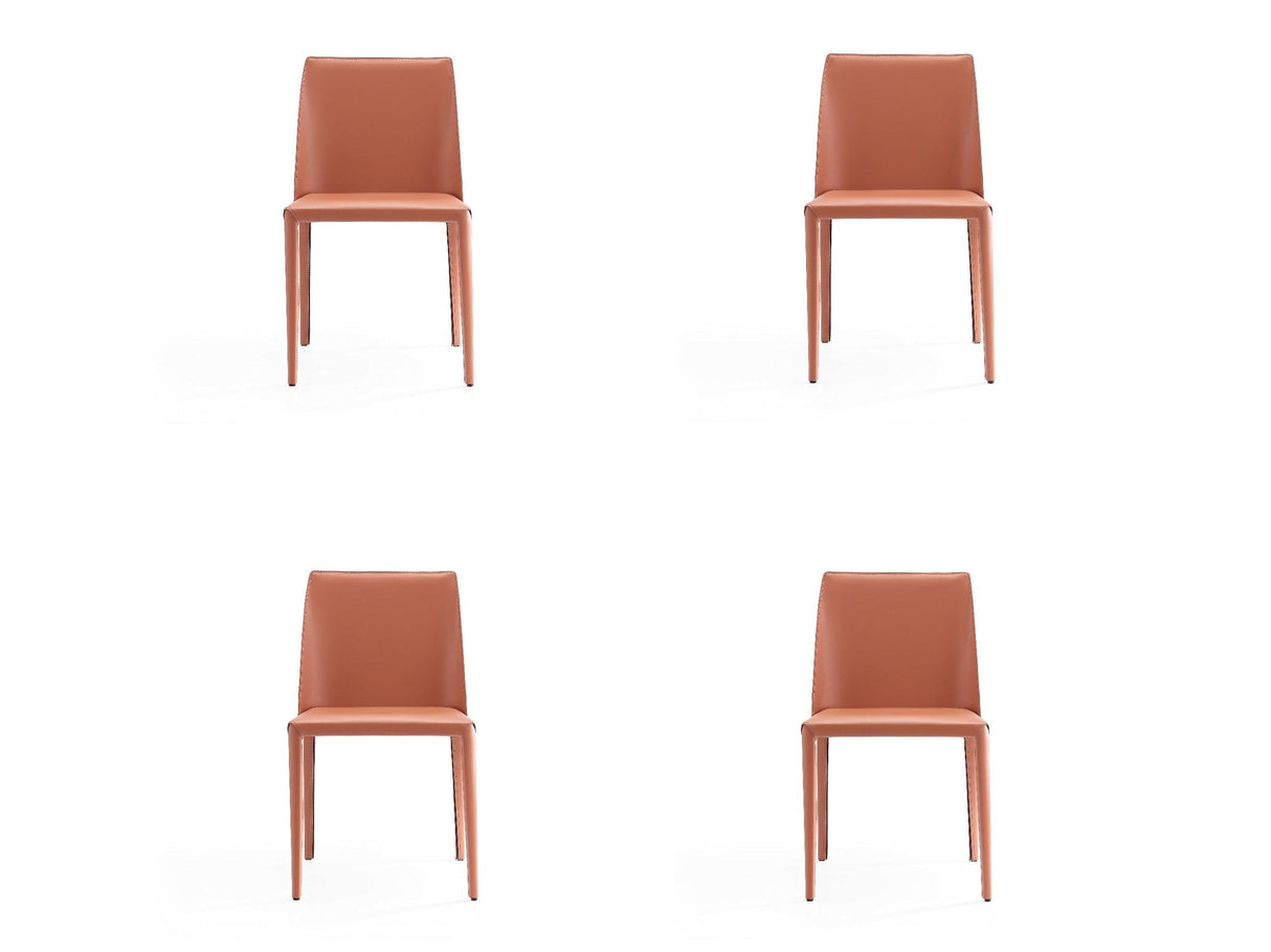Paris Dining Chair in Clay (set of 4) by Manhattan Comfort at Eve Furniture
