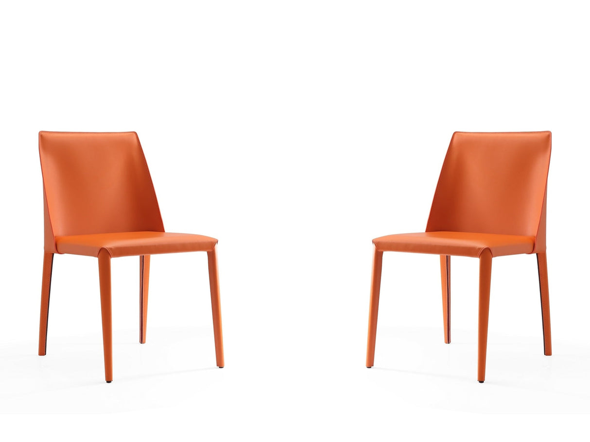 Paris Dining Chair in Coral (set of 2) by Manhattan Comfort at Eve Furniture