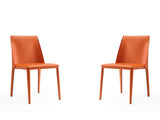 Paris Dining Chair in Coral (set of 2) by Manhattan Comfort at Eve Furniture