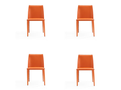Paris Dining Chair in Coral (set of 4) by Manhattan Comfort at Eve Furniture