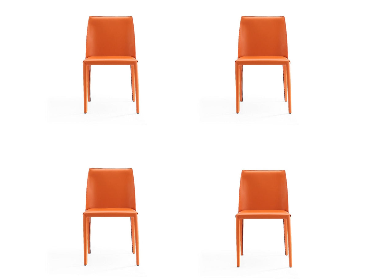 Paris Dining Chair in Coral (set of 4) by Manhattan Comfort at Eve Furniture