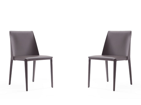 Paris Dining Chair in Grey (set of 2) by Manhattan Comfort at Eve Furniture