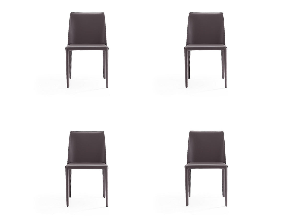 Paris Dining Chair in Grey (set of 4) by Manhattan Comfort at Eve Furniture