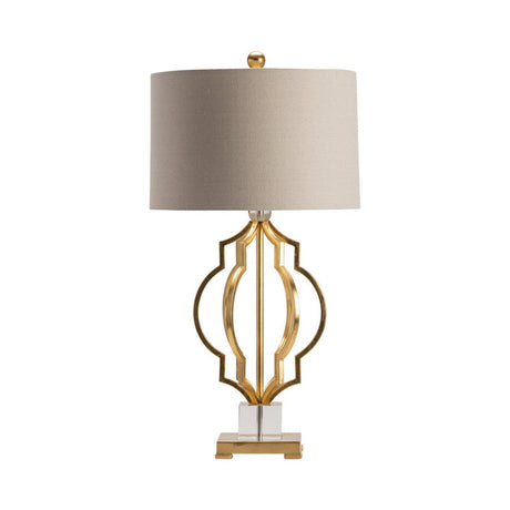 Parisian Gold/Brass Table Lamp by Crestview at Eve Furniture
